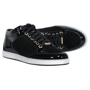 Brand New Jimmy Choo Miami Black Suede Sneakers 6.5